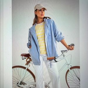 NWT $169 Olsen sz 8 (s/m) Striped Sweater - beige sun yellow - Marina City Henny